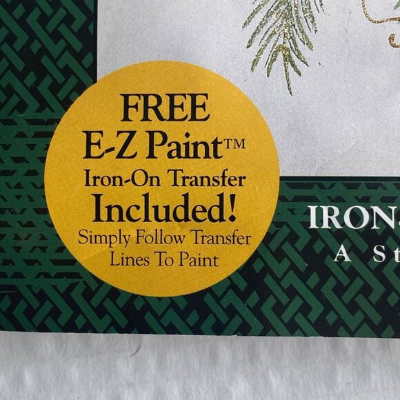 Vtg 1996 Christmas Ornaments Iron-On Innovations Applique Ribbon Weave Wear NEW - Picture 5 of 10